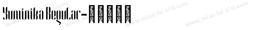 Yuminika Regular字体转换